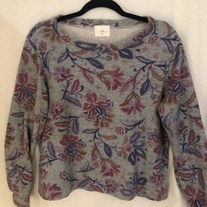 Anthropologie T.La - Terry Cloth Boxy Sweatshirt